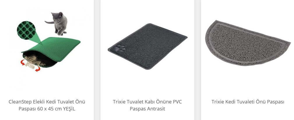 Kedi tuvalet paspası ve hijyenik kullanımı
